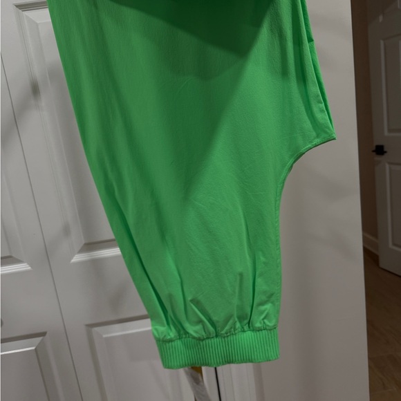 lululemon athletica Pants - Lululemon neon Green Jogger wide leg pants